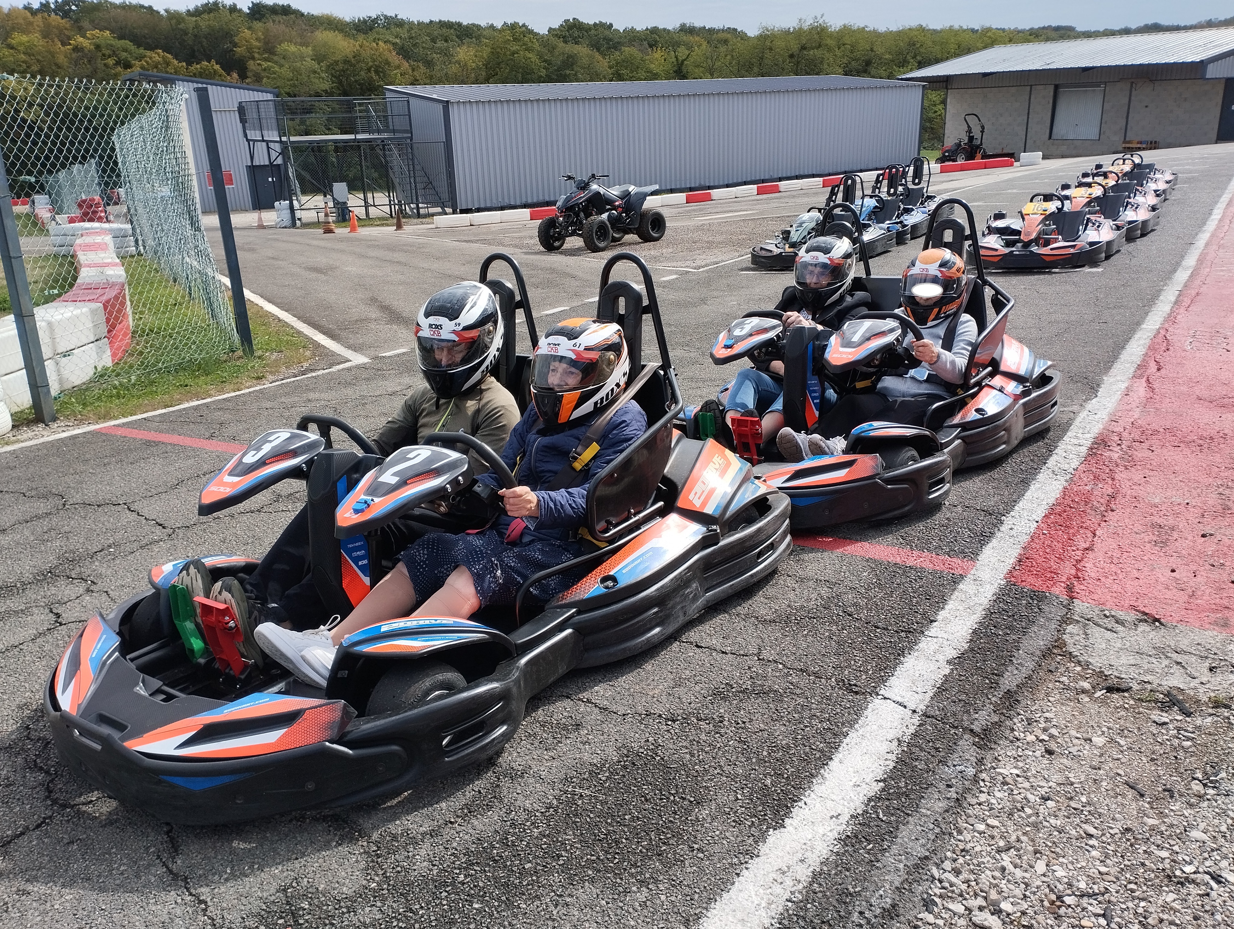 Sortie Karting pour des résidents d'EHPAD